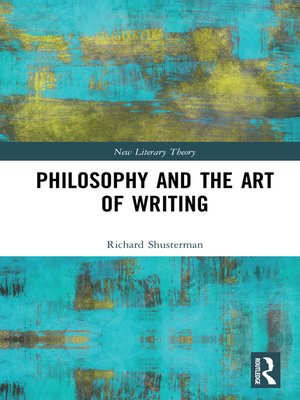 cover image of Philosophy and the Art of Writing